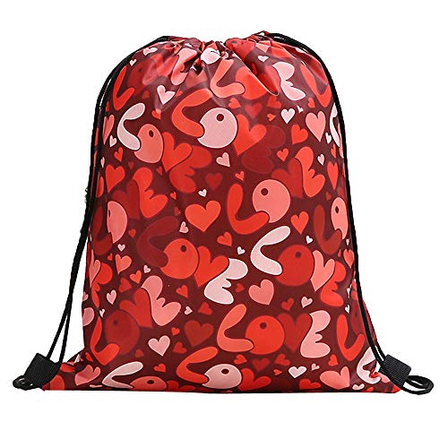 FAMILIZO Bolsos Mujer Mochila De Mujer Paquete De Almacenamiento Cuerda De Día De San Valentín Bolsa De Compras Con Cordón Bolsos Mochila Mujer Bolsos Bandolera Bolsos de Mano