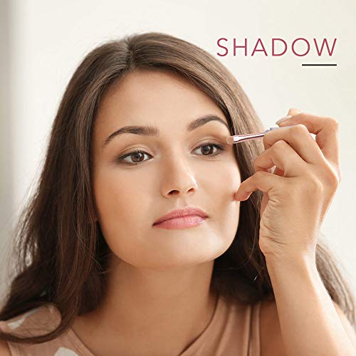 Fancii Kaya - Juego de Brochas de Maquillaje Prémium para Viaje, 3 en 1 - Pinceles para Cosméticos con Fibras Sintéticas y Tapa Portátil