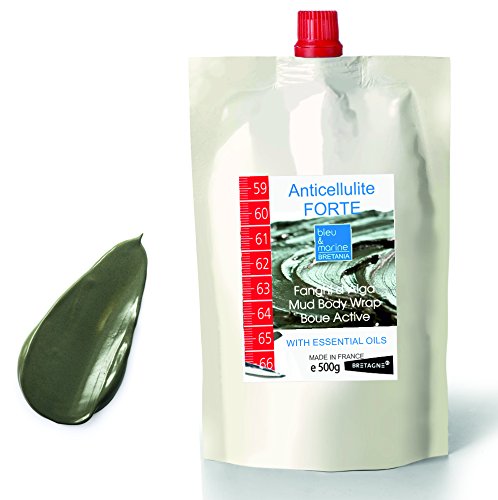 Fango de Algas 500 g Anti Cellulitis Forte Envoltura Reductora de Barro de Algas y Aceites Esenciales Lodo Marino Antiinflamatorio, Anticelulítico