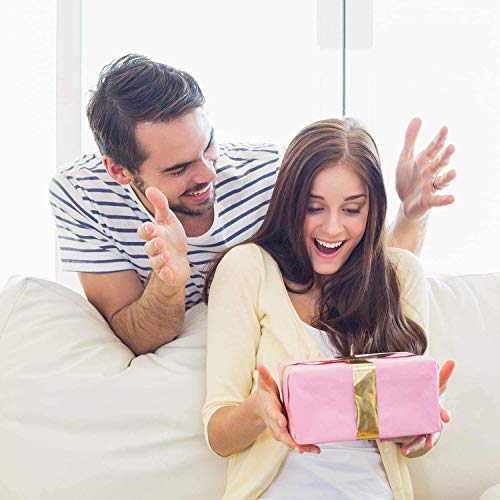 FANPING 8,6 Pulgadas de Montaje en Pared con luz Espejo de Maquillaje con un Aumento de 10x, Negro Mate LED Espejo de baño Doble Cara giratoria Desarrollado por Enchufe, de Afeitar en el Dormitorio o