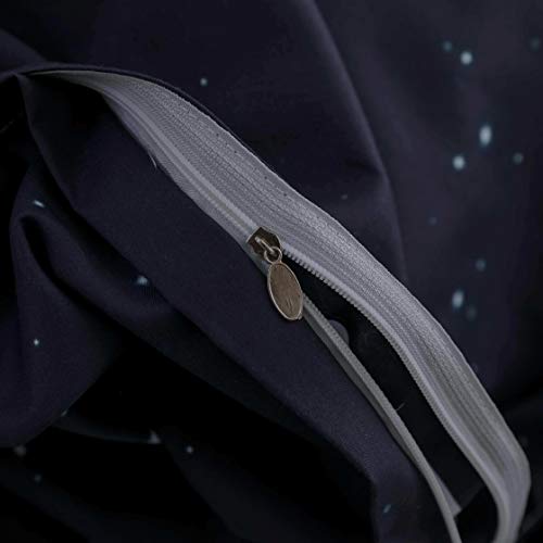 Fansu Juego de Ropa de Cama de 4 Piezas Elegante Juego de Fundas de Edredón Incluye 1 Funda Nórdica y 1 Sábana encimera 2 Funda de Almohada (Cama 90-150x200cm,Estrella Luna)