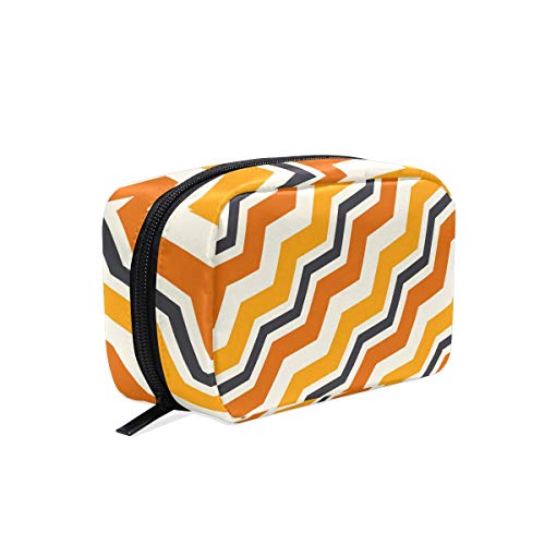 FANTAZIO - Bolsas de cosméticos para mujer, multicolor, onduladas, para maquillaje