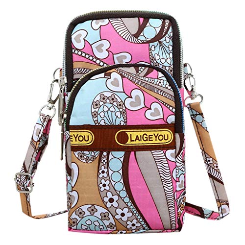 Fashion Women Girls Neutral Nylon Students Outdoor Sports Arm Bag Phone Bag Shoulder Bag