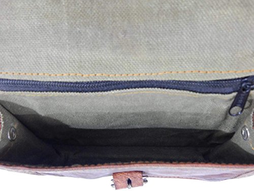 Fastyl Arnica 9 "genuina piel Cruz Cuerpo Hombro Sling bolso bandolera bolsos para iPad Tab Tablet Vintage marrón hecho a mano para mujer