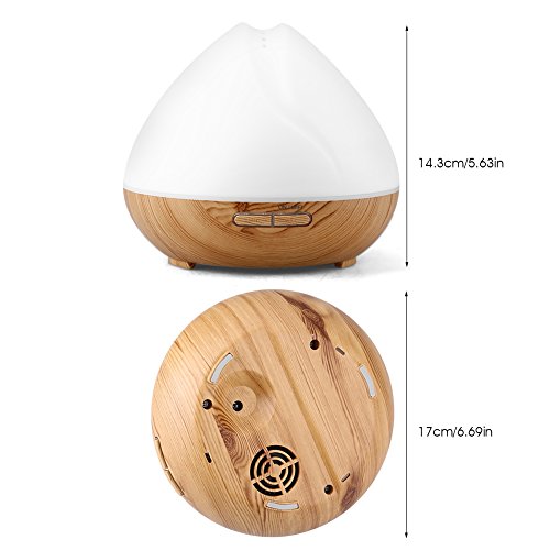 Fdit WiFi Smart Aroma Difusor ultrasónico humidificador APP LED temporizador Home control por voz difusor de aroma, EU-PLUG