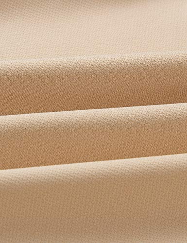 FeelinGirl Mono Corto para Mujer de Talle Alto Escote Traje de Pantalón Suelto con Cinturilla Caqui S