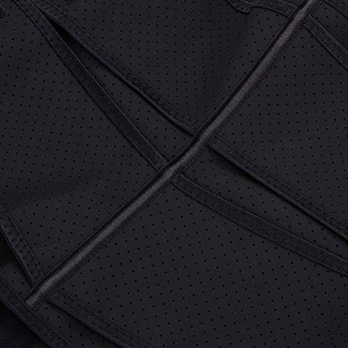 FeelinGirl Mujer Faja Moldeadora y Reductora Corsé Lumbar con Cremallera y Velcro Waist Trainer Negro M/Talla 42
