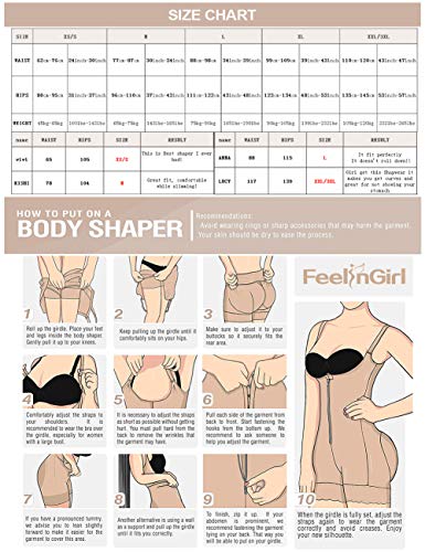 FeelinGirl Mujeres Faja Pantalón Braga Reductora Lumbar sin Costura Corsé Adelgazar Barriga Gluteos Abdominal con Hebilla Beige XS/S: Talla 36-38