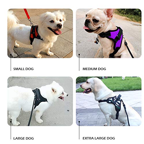 Feimax Arnés para Perro Mediano Grande Antitirones Ajustable Reflectante Arnes Pecho para Perros Pequeño Duradero Chaleco Acolchado Malla Suave Transpirable para Entrenamiento Correr (M, Camuflaje2)