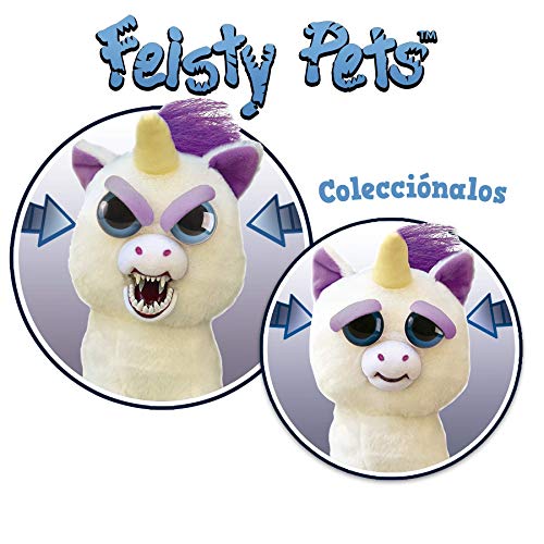 Feisty Pets Peluche Unicornio, color blanco/morado, Talla Única (Goliath Games 32295) , color/modelo surtido