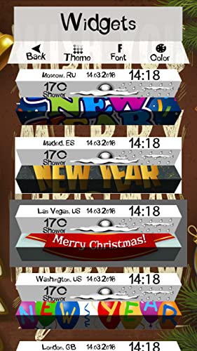 Feliz Año Nuevo Tiempo Widget
