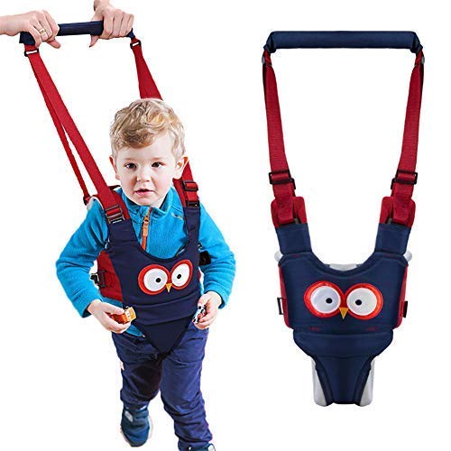 Felly Arnés de Seguridad para Caminar Ajustable Arnés de Bebe a Pie de Caminado Aprendizaje Chaleco Arneses para Niños Andador Arnés Tirantes Con Correa y Hebilla de Bebé Protección 8-24 meses, (azul)