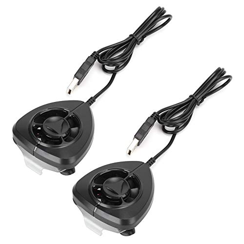 Fendysey Protección contra sobrecalentamiento con Cable de Datos USB de 2 m Disipador de Calor de Alta Velocidad Enfriador de teléfono móvil, disipador de Calor de computadora(Black)