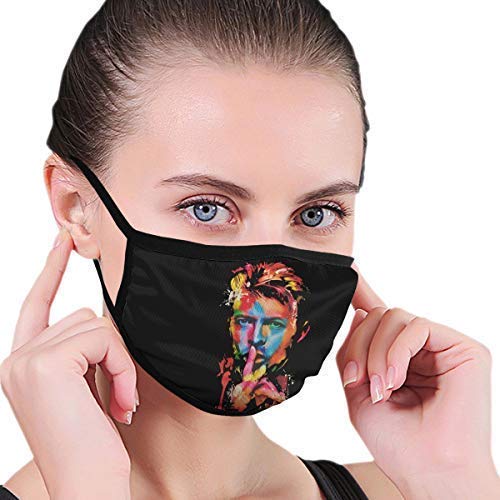 fenrris65 David Bowie Rock Art Outdoor Face Mouth Pretect Windproof Sports Balaclava Ski Balaclava Shield Scarf Bandana Men Woman