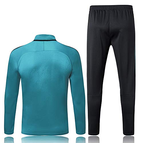 FHUA Traje Entrenamiento de fútbol Club de Adulto Camiseta de la Juventud de Manga Larga y Pantalones de Jogging BreathableTop QL0417 Traje Chándales Deportivos de Fútbol (Size : M)