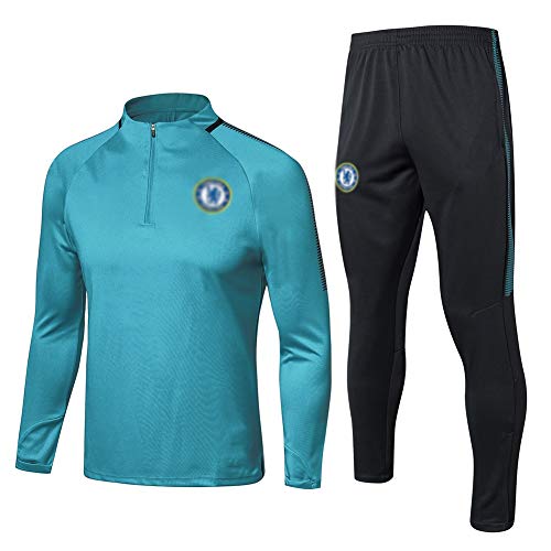FHUA Traje Entrenamiento de fútbol Club de Adulto Camiseta de la Juventud de Manga Larga y Pantalones de Jogging BreathableTop QL0417 Traje Chándales Deportivos de Fútbol (Size : M)