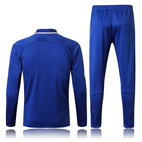 FHUA Traje Entrenamiento de fútbol Club de Adulto Camiseta de la Juventud de Manga Larga y Pantalones de Jogging BreathableTop QL0426 Traje Chándales Deportivos de Fútbol (Size : M)