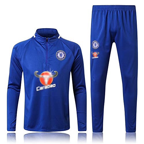 FHUA Traje Entrenamiento de fútbol Club de Adulto Camiseta de la Juventud de Manga Larga y Pantalones de Jogging BreathableTop QL0426 Traje Chándales Deportivos de Fútbol (Size : M)