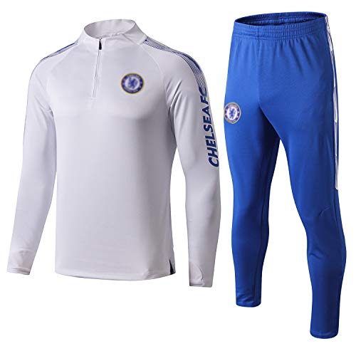 FHUA Traje Entrenamiento de fútbol Club de Adulto Camiseta de la Juventud de Manga Larga y Pantalones de Jogging BreathableTop QL0451 Traje Chándales Deportivos de Fútbol (Size : L)