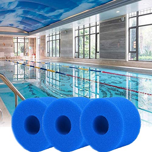 Filtro de Espuma para Piscina, 4 Cartuchos de Esponja de Filtro para Intex S1, Esponja Espumosa Esponja de Limpieza, para Hidromasaje, Piscina, SPA