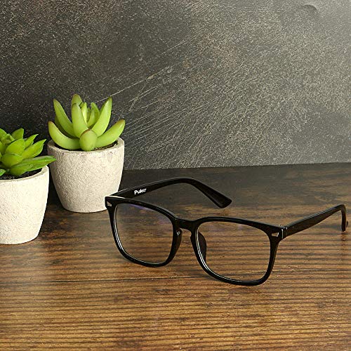 Filtro de luz azul gafas de lectura | Protege los ojos de los rayos azules y UV | Reduce la fatiga ocular, dolores de cabeza y fatiga | Protección de pantalla para computadora y teléfono | Pukkr