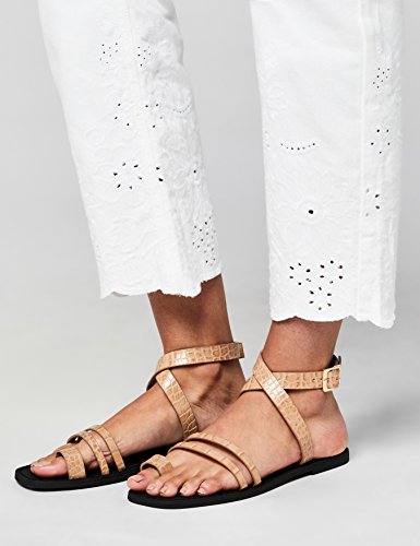 find. Sandalias con Pulsera Mujer, Marrón (Brown Brown), 39 EU