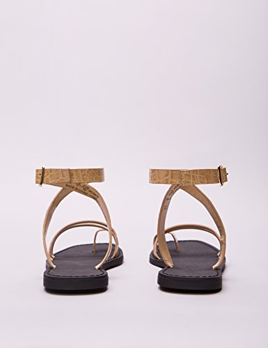 find. Sandalias con Pulsera Mujer, Marrón (Brown Brown), 39 EU