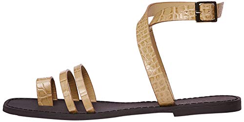 find. Sandalias con Pulsera Mujer, Marrón (Brown Brown), 39 EU