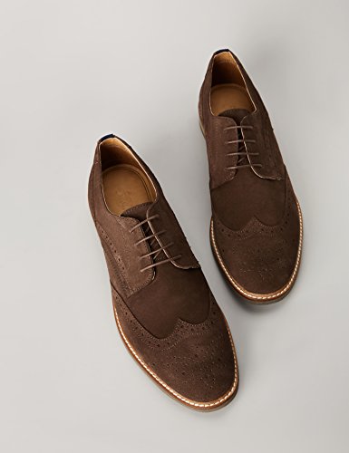 find. Zapatos de Cordones Brogue Hombre, Marrón (Taupe), 43 EU