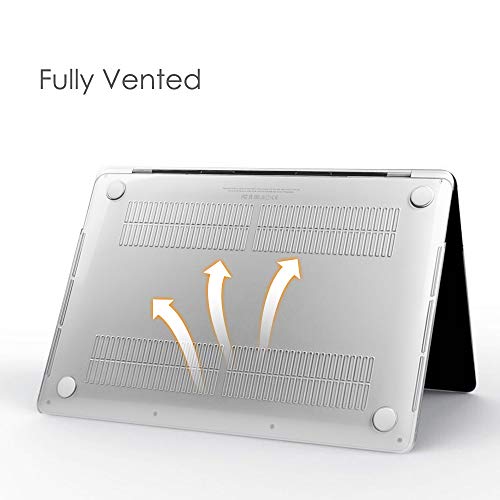 Fintie Funda para MacBook Pro 13 (2020) - Súper Delgada Carcasa Protectora de Plástico Duro para MacBook Pro 13.3 Pulgadas A2251 / A2289 con Touch Bar y Touch ID, Transparente