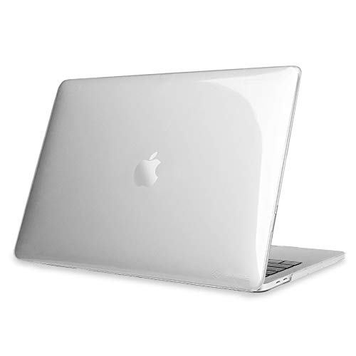 Fintie Funda para MacBook Pro 13 (2020) - Súper Delgada Carcasa Protectora de Plástico Duro para MacBook Pro 13.3 Pulgadas A2251 / A2289 con Touch Bar y Touch ID, Transparente