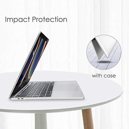 Fintie Funda para MacBook Pro 13 (2020) - Súper Delgada Carcasa Protectora de Plástico Duro para MacBook Pro 13.3 Pulgadas A2251 / A2289 con Touch Bar y Touch ID, Transparente