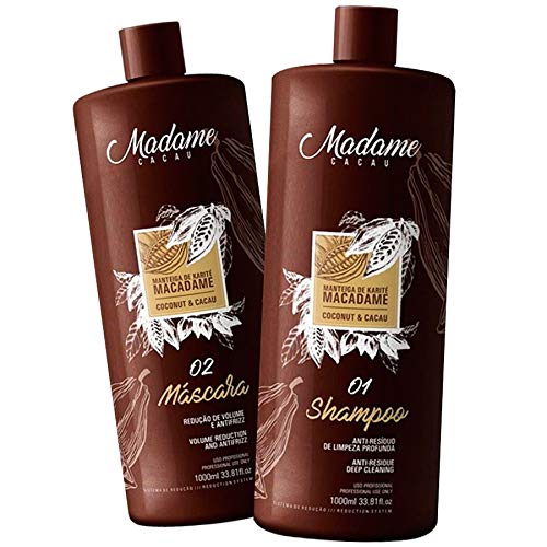 Fio Perfeitto Madame Cacau - Kit para alisar el pelo, brasileño (2 l)