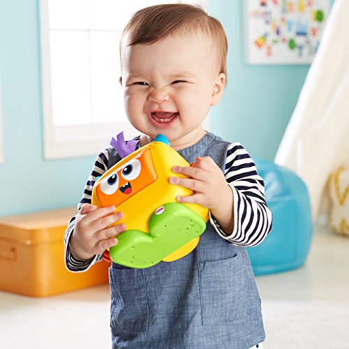 Fisher-Price Monstruito caritas divertidas, juguete bebé +6 meses (Mattel DRG13)
