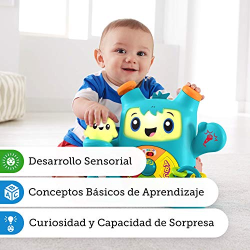 Fisher-Price Rocky Roquero, juguete electrónico bebé +6 meses (Mattel FXD05) , color/modelo surtido