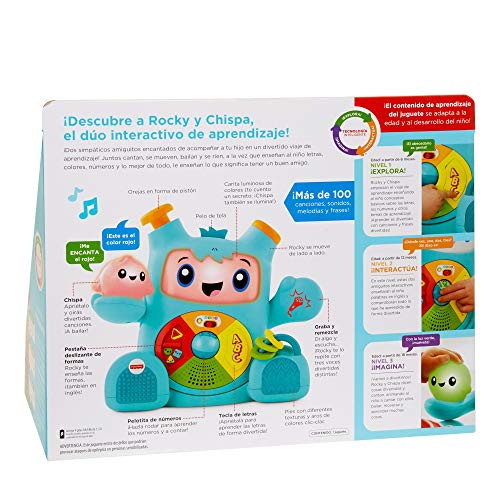 Fisher-Price Rocky Roquero, juguete electrónico bebé +6 meses (Mattel FXD05) , color/modelo surtido