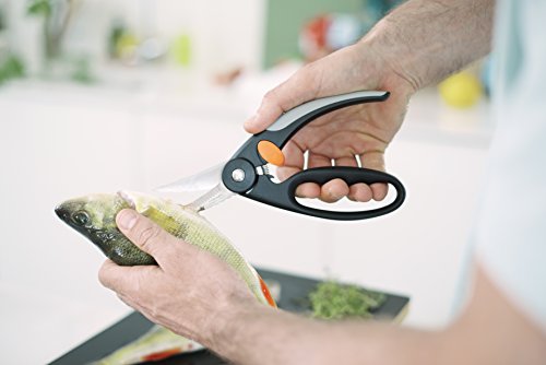 Fiskars Tijeras para pescado, Longitud total: 22 cm, Acero de calidad/Plástico, Functional Form, 1003032