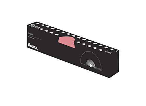 FISURA Abanico de Tela y Madera con Diseño Original. Accesorio de Verano para Mujer/Hombre. Para Bodas y Eventos o como Detalle Para Invitados.