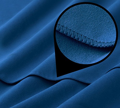Fit-Flip Toallas de Microfibra – 15 Colores, 6 tamaños – compacta y de Secado rápido – Microfibra Toalla Toalla Fitness Gimnasio y Toalla Microfibra Playa (60x120cm - Azul Oscuro)
