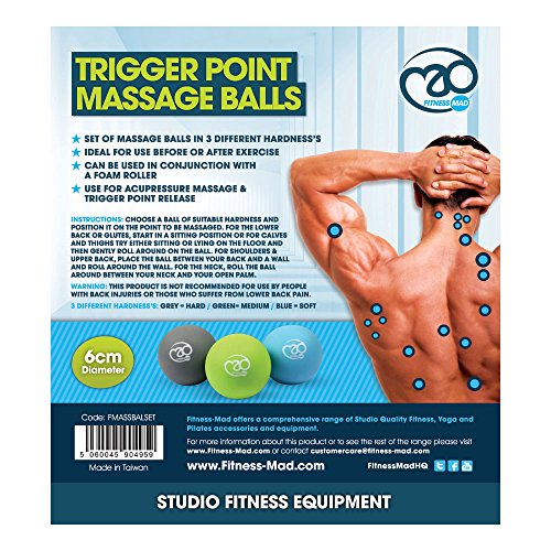 Fitness-Mad Trigger Point - Juego de bolas para masaje