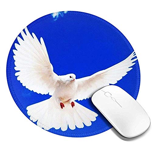 FJXXM Alfombrilla para Ratón Apoyo De Gel Gaming Mouse Pad Peace White Dove Birds 4, Alfombrilla De Ratón con Textura Premium, Alfombrilla De Ratón Antideslizante con Base De Goma para Computadora