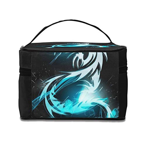 Flash Dragon Tattoo Cremallera Bolsa Moneda Organizador Maquillaje Cosmético Bolsa Almacenamiento de Oficina