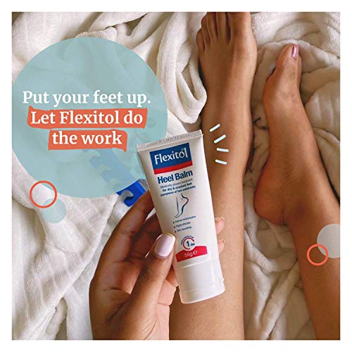Flexitol Bálsamo de talón para pies secos y agrietados, hidratación intensa, adecuado para diabéticos - 112 g