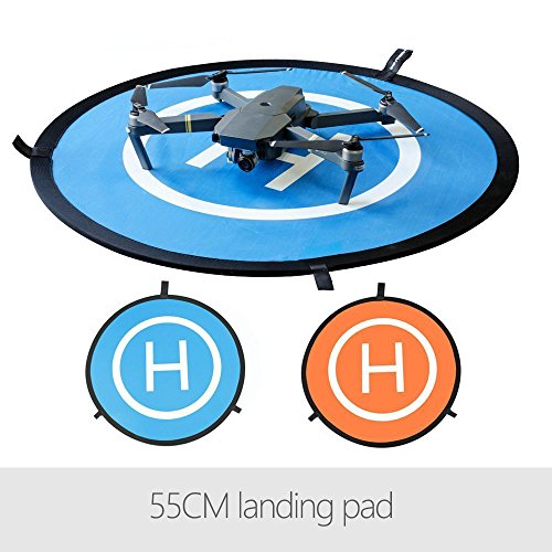 Flycoo 55cm 22in Landing Pad Fast-Fold Pista de Aterrizaje para dji Mavic Air / Mavic Pro / Spark / Platinum / Phantom 34 Drone Helicóptero Plataforma de aterragem