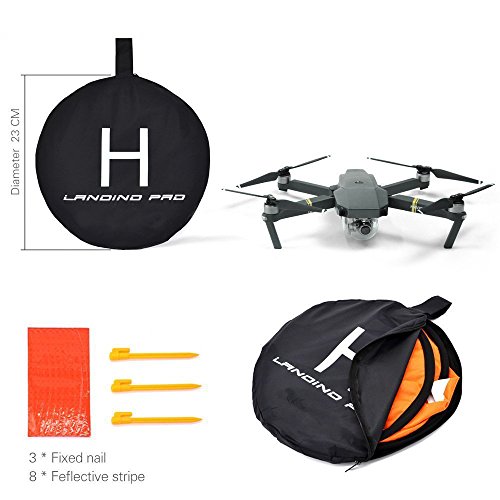 Flycoo 55cm 22in Landing Pad Fast-Fold Pista de Aterrizaje para dji Mavic Air / Mavic Pro / Spark / Platinum / Phantom 34 Drone Helicóptero Plataforma de aterragem