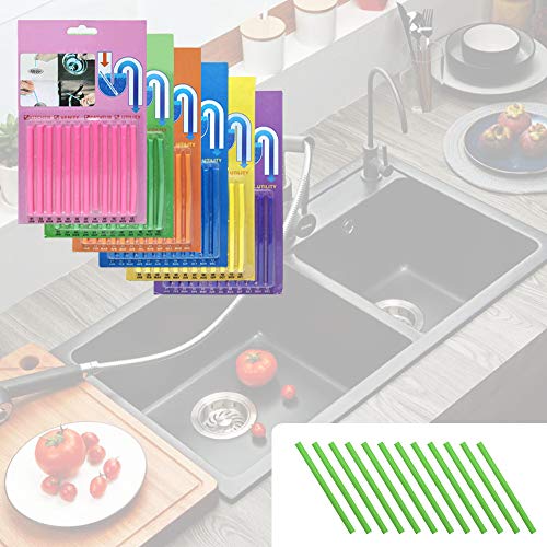 Flying swallow Sani Sticks Palillos para desagüe,Cleaning Sticks, Limpiador de desagües,Mantiene Las tuberías de desagüe limpias y Libres de atascamientos.(72PCS)