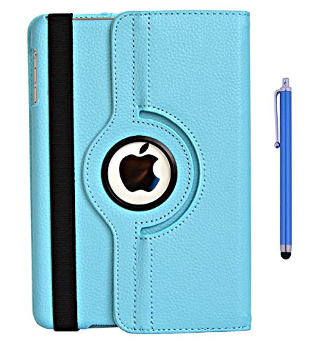 flyorigin Fundas Soporte y Carcasa para iPad Mini 3/2 / 1,360 Grados de rotacion,Cubierta Elegante,Smart Cover Multiples Funciones PU Funda con la Funcion Inteligente de sueno-Despertar
