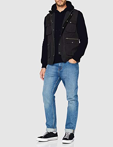 FM London 310 Heavyweight Sudadera con capucha, azul marino, M para Hombre