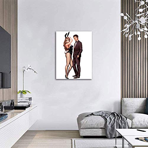 FOCLKEDS Casino ilustraciones de ropa para hombres y mujeres moderno para decoración del hogar, póster abstracto de naturaleza muerta de 45,7 x 61 cm, decoración del hogar, sin marco