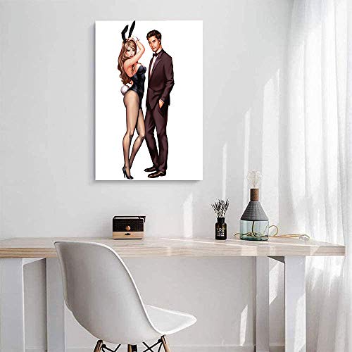 FOCLKEDS Casino ilustraciones de ropa para hombres y mujeres moderno para decoración del hogar, póster abstracto de naturaleza muerta de 45,7 x 61 cm, decoración del hogar, sin marco